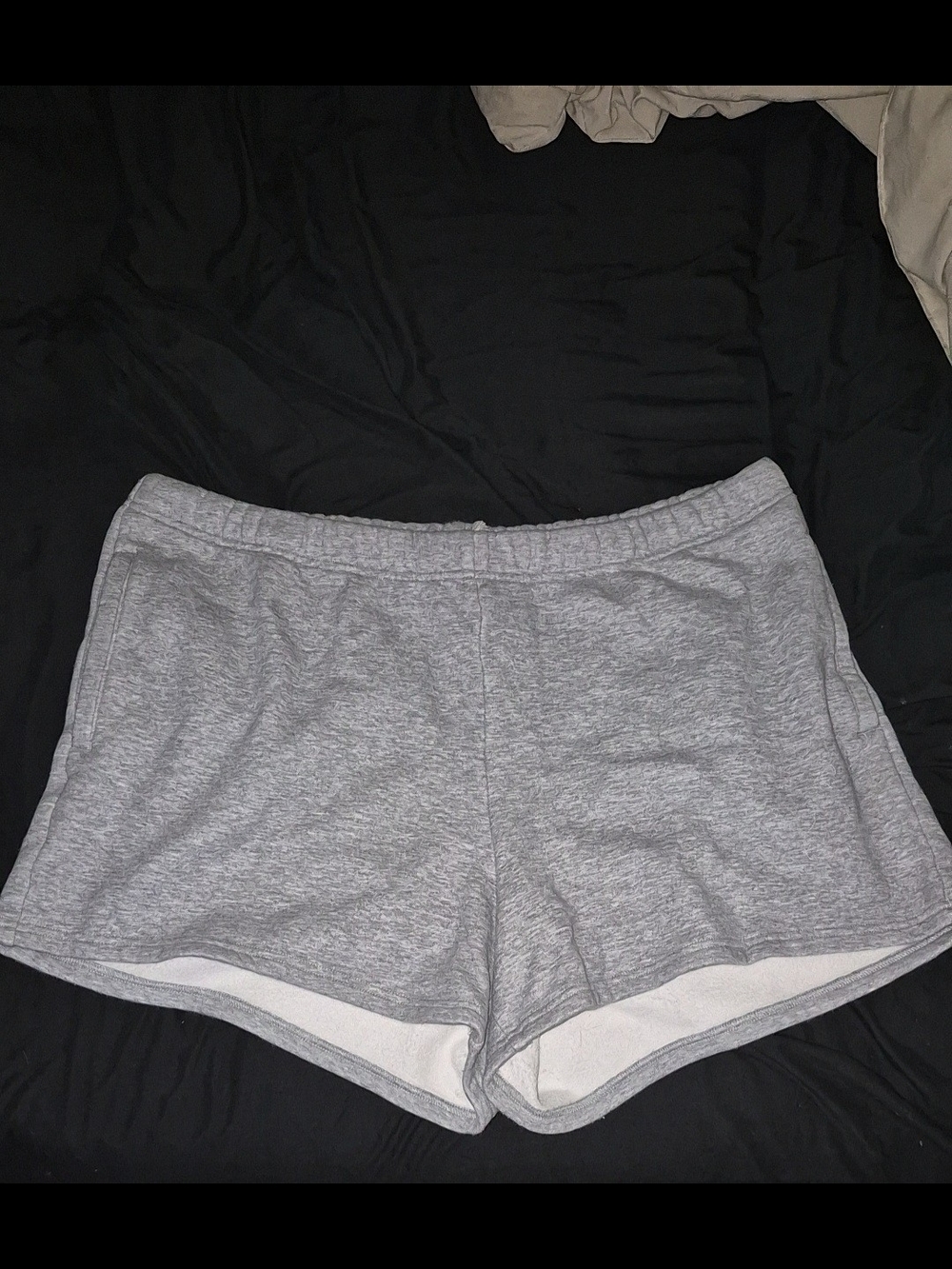 Skims Light Gray Athletic Lounge Shorts